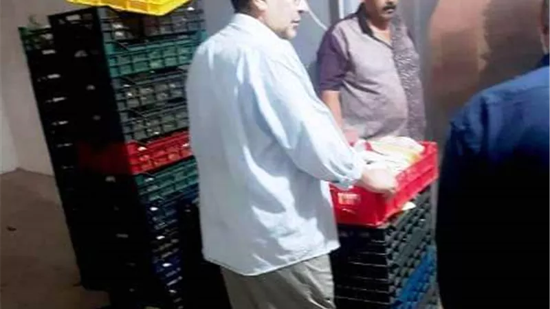 بيطري الشرقية يضبط ٤ أطنان دجاج مجمد مخالف بمجزر بمركز ديرب نجم