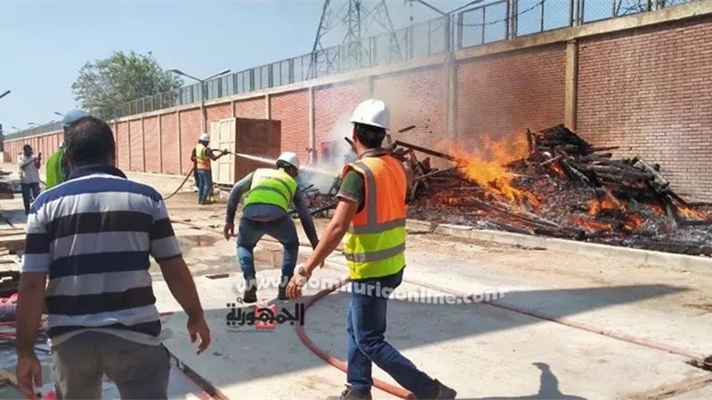 السيطرة علي حريق محدود بمحطة كهرباء تمي الأمديد الجديدة في الدقهلية