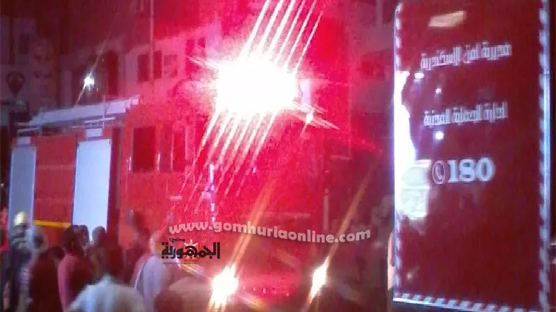 حريق بمنطقة العصافيرى بمحطة مصريثيرفزع الاهالى صور