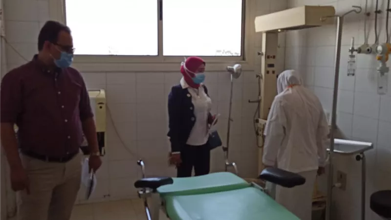 لجنة من صحة أسيوط لفحص أعمال مستشفى القوصية المركزي