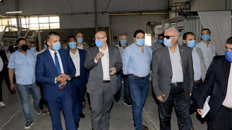 محافظ بني سويف يزور المنطقه الصناعيه ببياض العرب