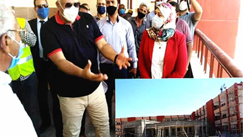 الزملوط يمنح 2000 م2 نجيل طبيعى لدعم إنشاء أول مدرسة يابانية بالوادى الجديد