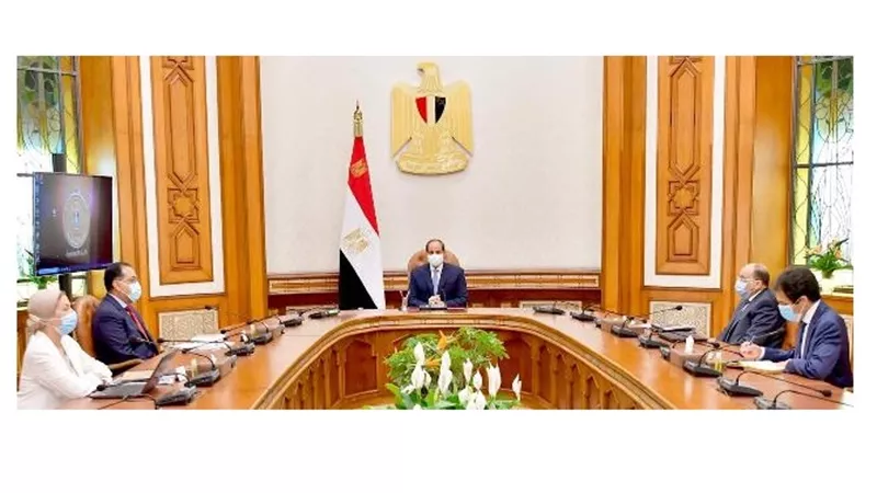 الرئيس يطلع على اخر مستجات الخطة التنفيذية لمنظومة ادارة المخلفات البلدية الصلبة