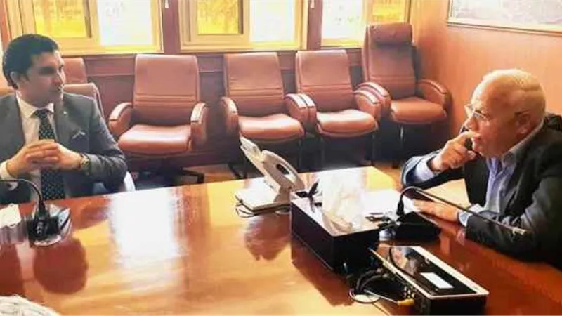اللواء عادل الغضبان وأحمد سمير يدشنان رياضة الميني فوتبول بمحافظة بورسعيد