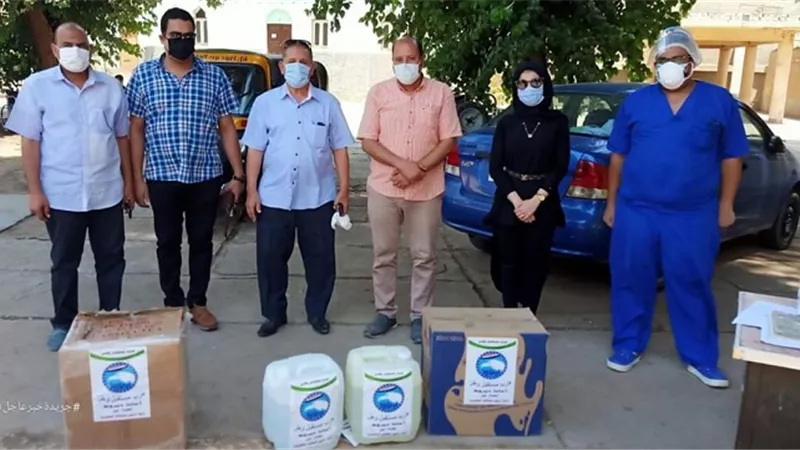 امانه شئون العلاقات الحكومية بمستقبل وطن أسيوط تقدم مستلزمات طيبه لمستشفي حميات ديروط