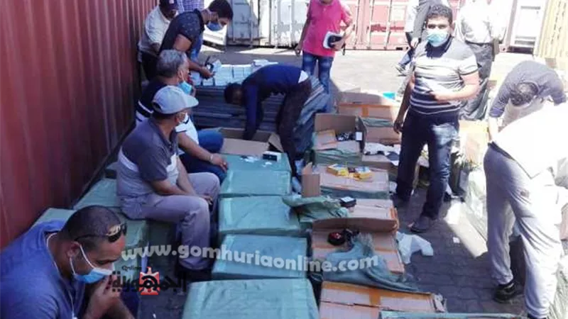 إحباط تهريب كمية كبيرة منشطات الجنسيه وأدوية التخسيس والشيش الإلكترونية بميناء الدخيله.