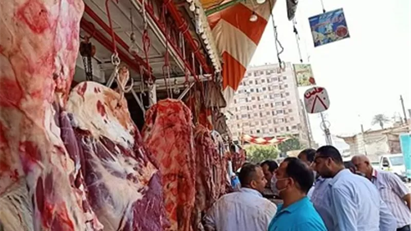 ضبط لحوم فاسدة وغلق وتشميع مطعم في حملة مكبرة بطوخ