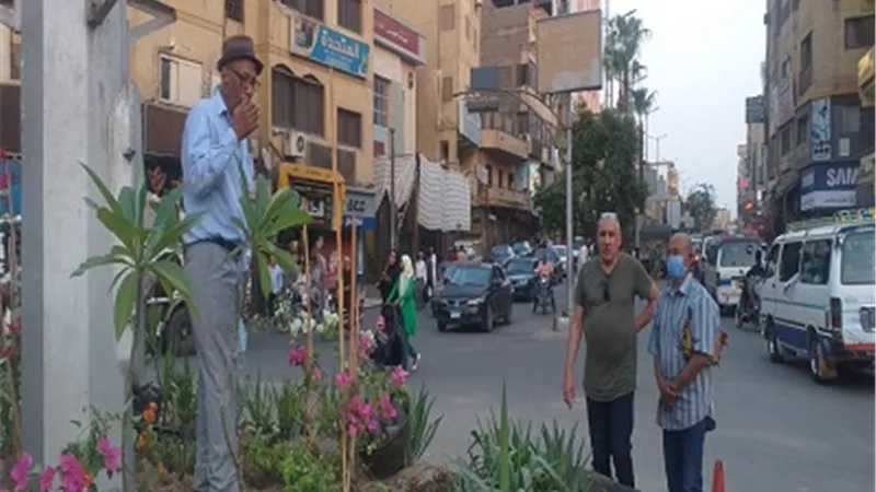 رئيس مدينة الأقصر : زراعة وتجميل ميدان صلاح الدين بالأقصر