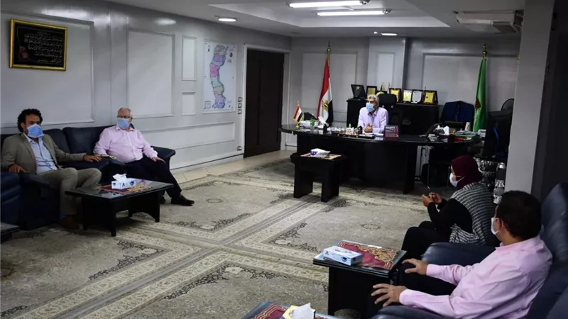 مياه المنيا تعقد اجتماعا مع مشروع الحلول المتكاملة للمياه عقدت شركة مياه الشرب