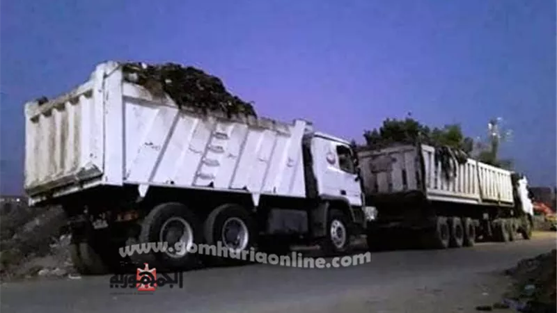 رفع 1105م3 قمامة من منيا القمح والقنايات فى يومين