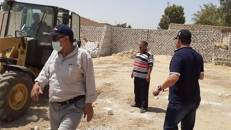 استمرار حملات الازالة لمنع التعديات على الاراضى الزراعية في مركز طهطا بسوهاج..صور