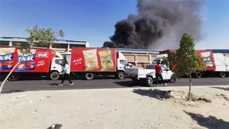 السيطرة على حريق هائل بمصنع شيبسي أكتوبر