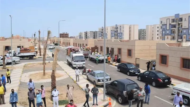 بدء نقل سكان منطقة جبل العفش إلى بديل العشوائيات بالغردقة