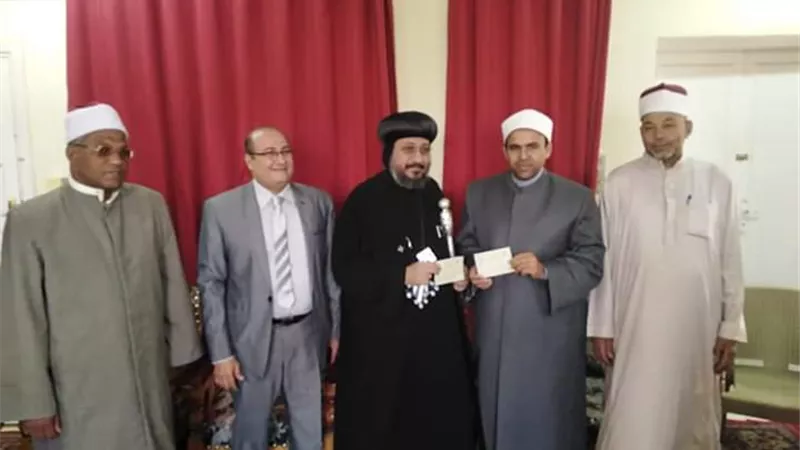 كنيسة العذراء تشارك بشراء ٢ صك أضحية بالوادى الجديد