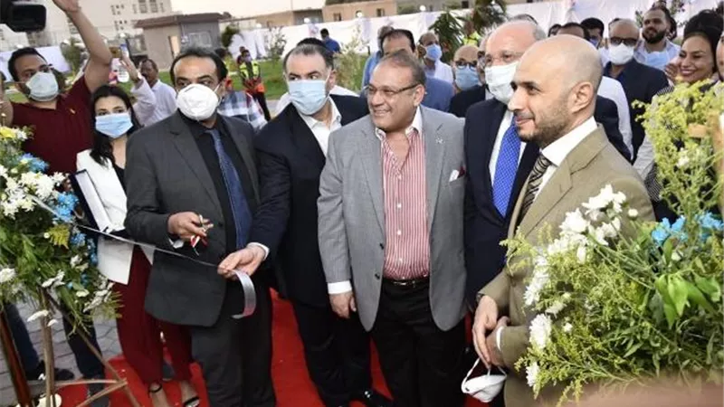 افتتاح دار العزل الصحى لمستشفى سعاد كفافى بجامعة مصر للعلوم والتكنولوجيا بحضور حسام عبد الغفار أمين المجلس الأعلى للمستشفيات الجامعية