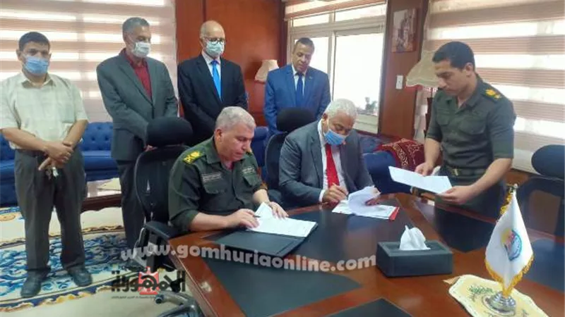 توقيع بروتوكول تعاون بين جامعة السادات والشركة الوطنية للثروة الحيوانية.. صور