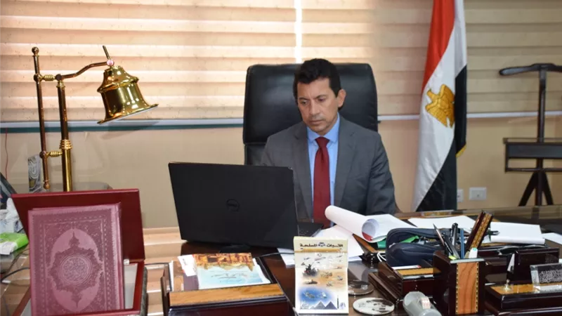 وزيرالشباب يلتقى رئيس المجلس الدولى للرياضات والألعاب التقليدية