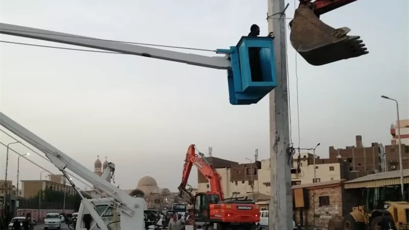 منطقة شرق السكة بالأقصر تتزين وتتجمل بالميدان الجديد