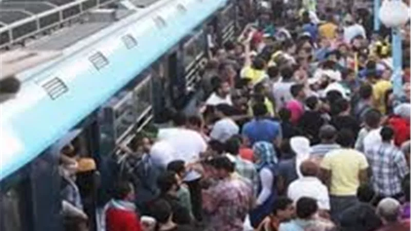 عطل فى الشبكة الكهربائية المعلقة بمحطة مترو غمرة