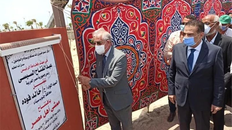 محافظ جنوب سيناء يفتتح مشروعات تجميلية بطور سيناء بتكلفة٢١ مليون جنيه .صور