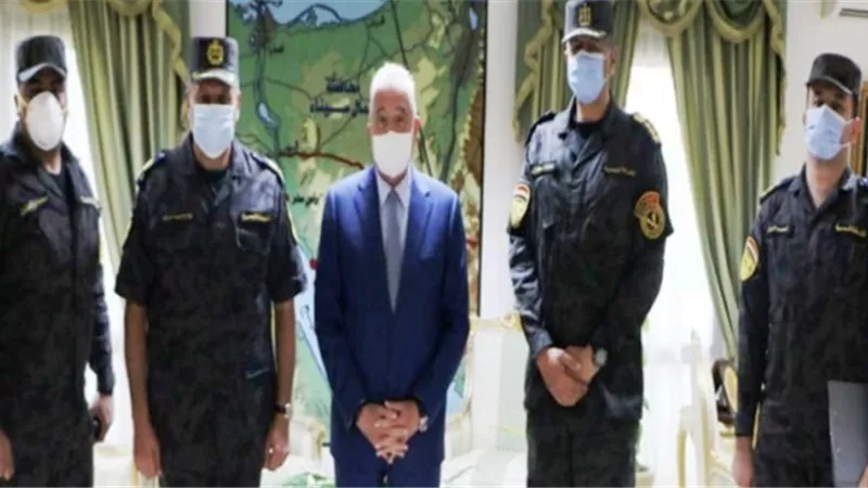 فوده يستقبل مدير الادارة العامة للأمن المركزى للتهنئة بعيد الاضحى المبارك
