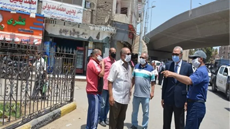 محافظ القليوبية يفاجئ كباري الرياح التوفيقي لمتابعة ازاله الباعه الجائلين وازالة الاشغالات