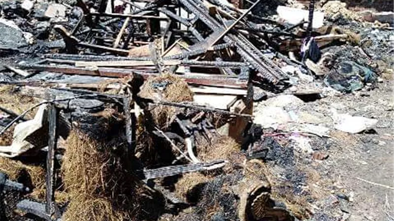 محافظ الشرقية يطمئن علي مصابي حادث حريق بورشة نجارة أسفل عمارة سكنية بالزقازيق