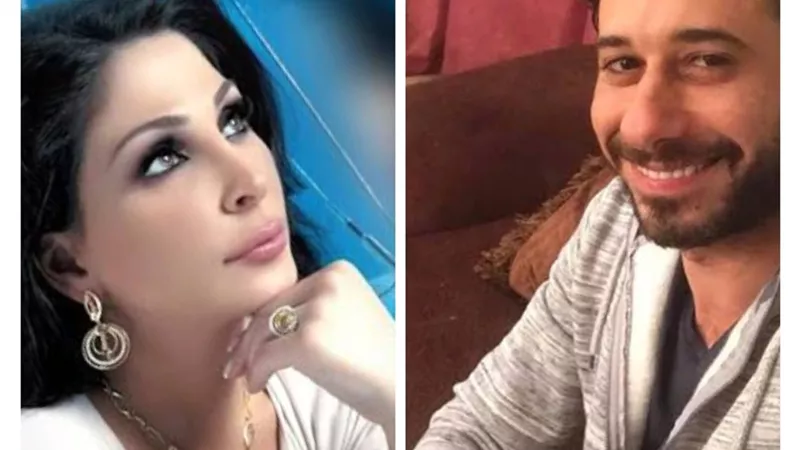 وصلة غزل تجمع احمد السعدنى بالمطربة اليسا