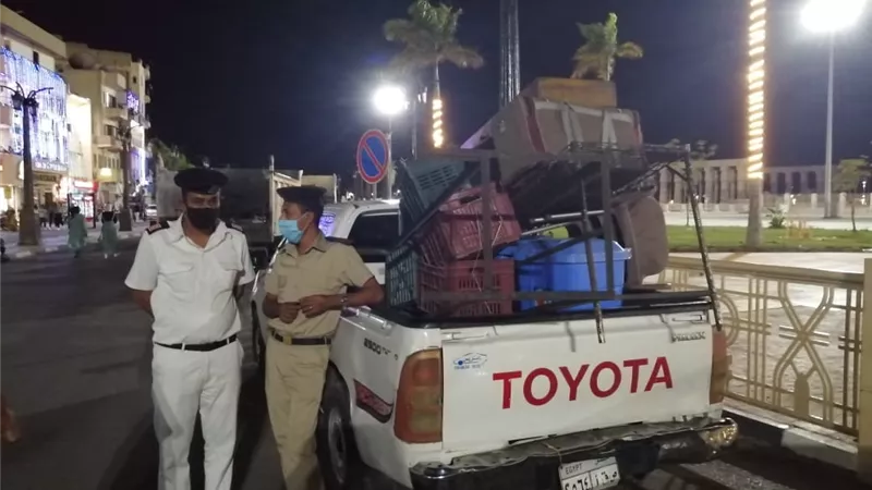تحرير ١٤٩ محضر مرافق وإسغال طريق فى حملة بالأقصر