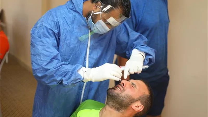 المصري يُجرى المسحة السابعة قبل مواجهة الزمالك.. صور