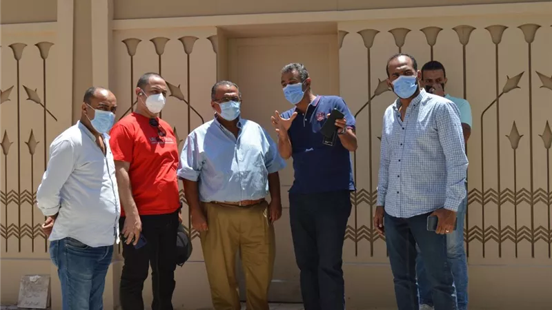 نائب رئيس جامعة عين شمس يتفقد المقر الجديد لمكتب التنسيق المركزى..صور