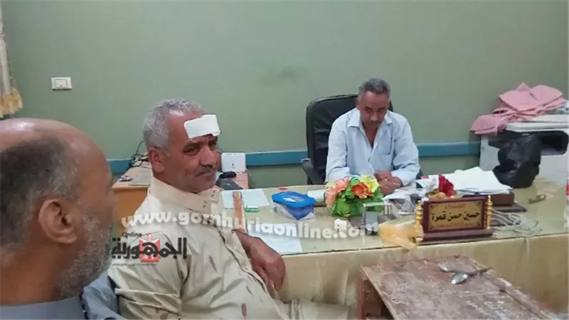 تعافى رئيس لجنة وملاحظين إثر تعرضهم لحادث مرورى بالوادى الجديد.صور