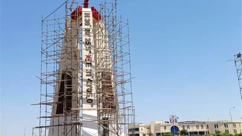 الجامعة المصرية الروسية تكشف لغز الأرقام والكتابات الموجودة بأهم ميدان فى مدينة بدر.. بالصور
