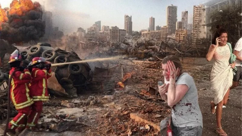إصابة 5 أشخاص في سفارة هولندا بانفجار مرفأ بيروت