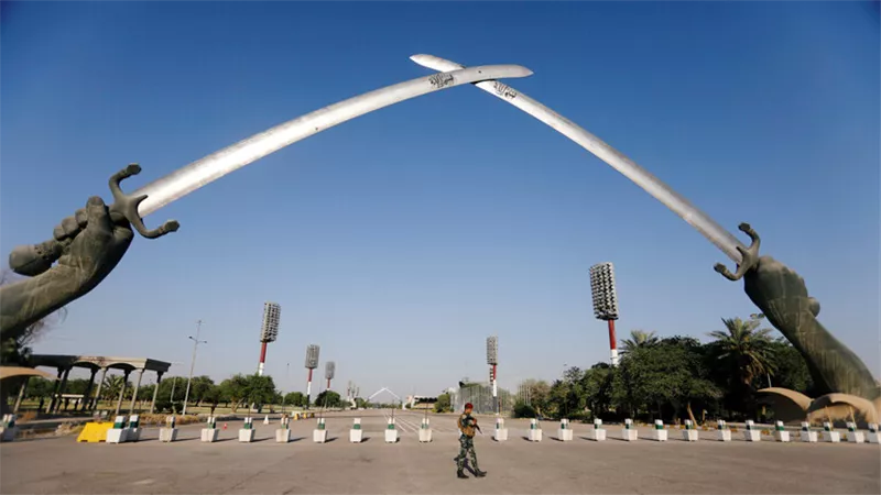 سقوط صاروخ كاتوشيا قرب النجدة النهرية بالعراق