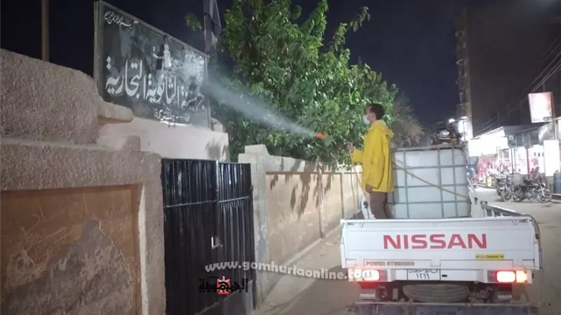 مجهودات مكثفة من الوحدات المحلية و تكثيف أعمال التطهير في مدينة جهينة بسوهاج ..صور