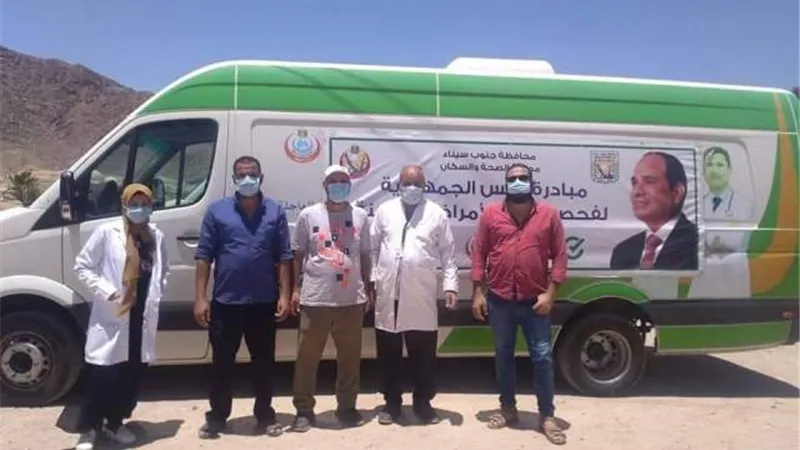 قوافل طبية لعلاج أصحاب الأمراض المزمنة بأودية شرم الشيخ