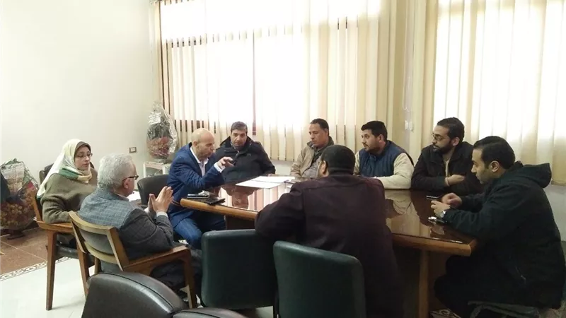 اجتماع وكيل وزارة الصحة مع مدير مستشفيات جامعة الزقازيق وأعضاء هيئة التدريس