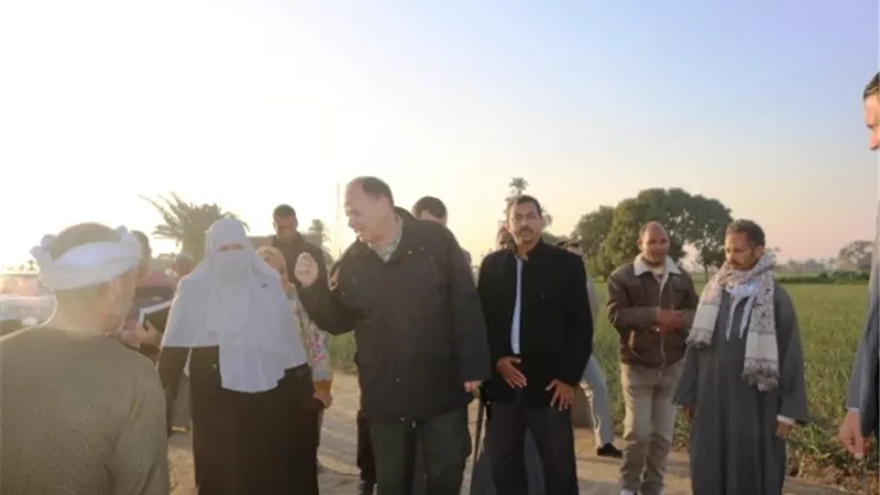 هبوط أرضي بهوارة المقطع بالفيوم