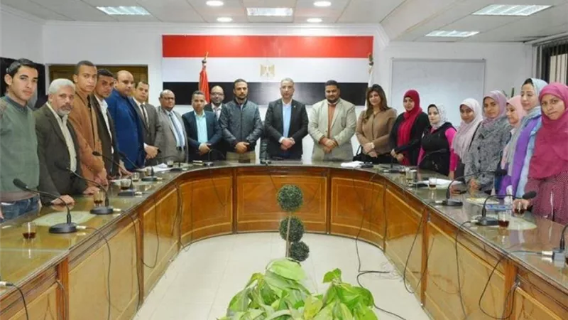 محافظ سوهاج يستقبل أعضاء الاتحاد العام لشباب سوهاج