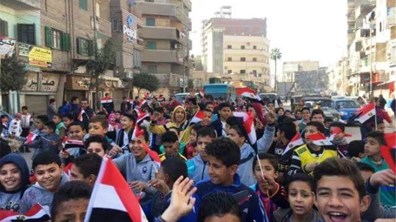إنطلاق مسيرات رياضية للإحتفال بعيد الشرطة و ذكرى ثورة 25 يناير بمنيا القمح