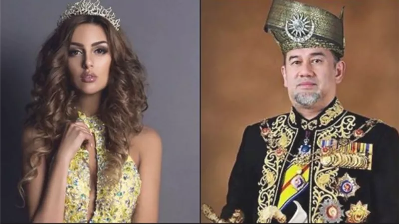 ملك ماليزيا و عارضة الازياء الروسية يتوقعان طفلهما الاول ..وهذه حقيقة طلاقهما