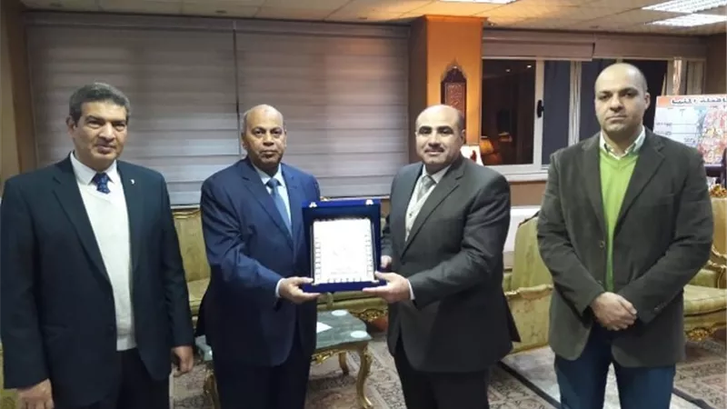 رئيس جامعة المنيا يكرم قيادات الشرطة