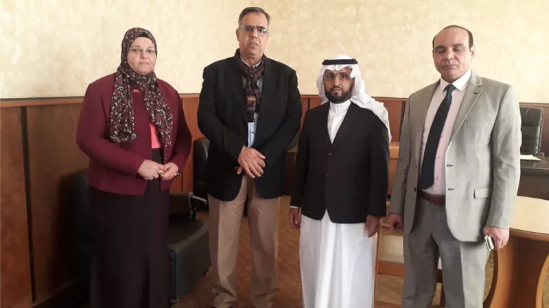 وفد جامعة ام القري يزور المعهد العالي للخدمة الإجتماعية بالمنصورة