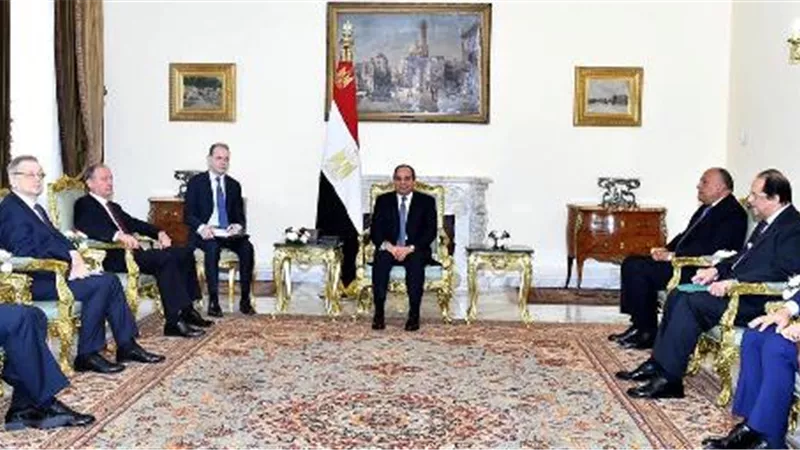 السيسي يشيد بالجهود الروسية في انشاء المحطة النووية بالضبعة