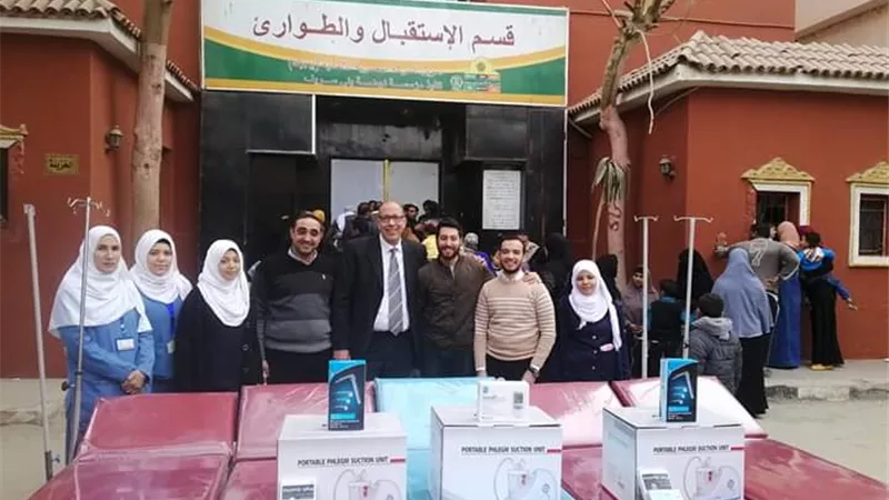 طلاب طب بنى سويف تبرعوا لقسم الطوارئ