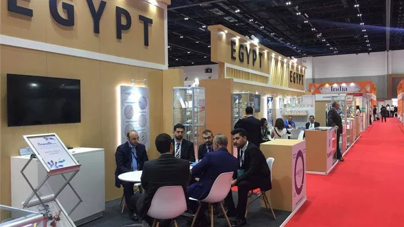 الجناح المصري يضم 22 شركة أجهزة طبية بمعرض 