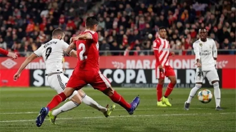شاهد أهداف ريال مدريد امام جيرونا.. واحتفالات الملكى بالتأهل للمربع الذهبى