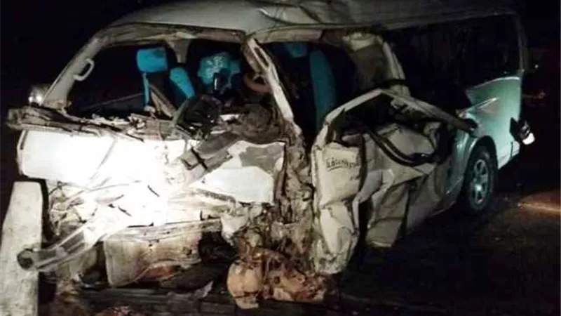 جثث ضحايا حادث كفرالشيخ مجهولين الهوية