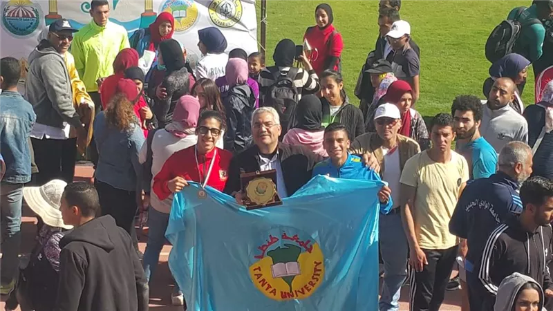طالبات جامعة طنطا يحصدن المركز الثاني في سباق الطريق للجامعات